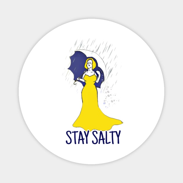 Stay Salty Magnet by LunaSea Arts